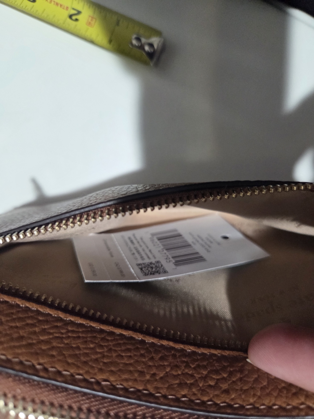 Kate Spade Leila Pebbled Leather Convertible Wristlet Clutch Warm Gingerbread - Picture 6 of 6